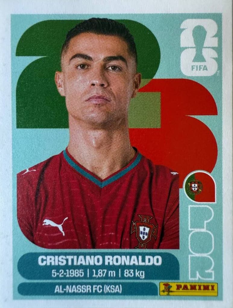 Cristiano Ronaldo — Panini FIFA World Cup 2026 POR 15 front
